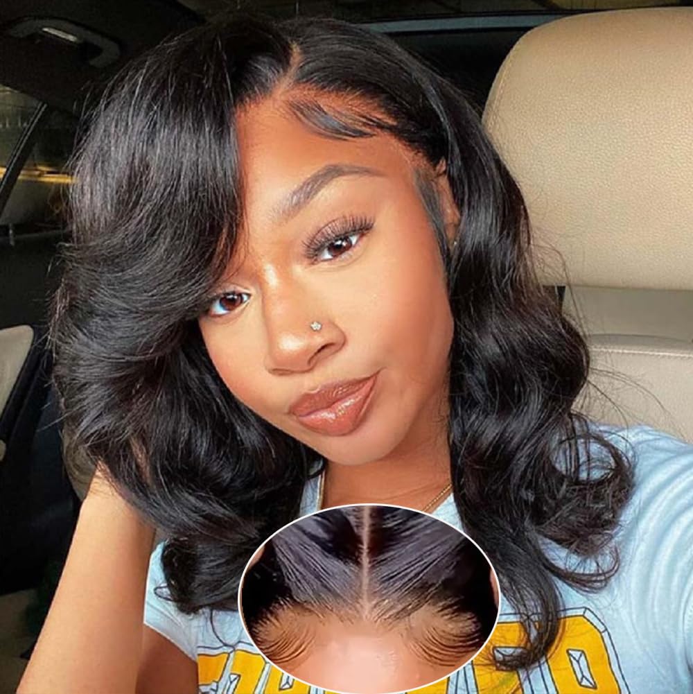 Wear And Go Glueless Wigs Human Hair Pre Plucked Pre Cut For Beginners 5X5 Hd Lace Closure Wigs Body Wave Lace Front Wigs For Bl