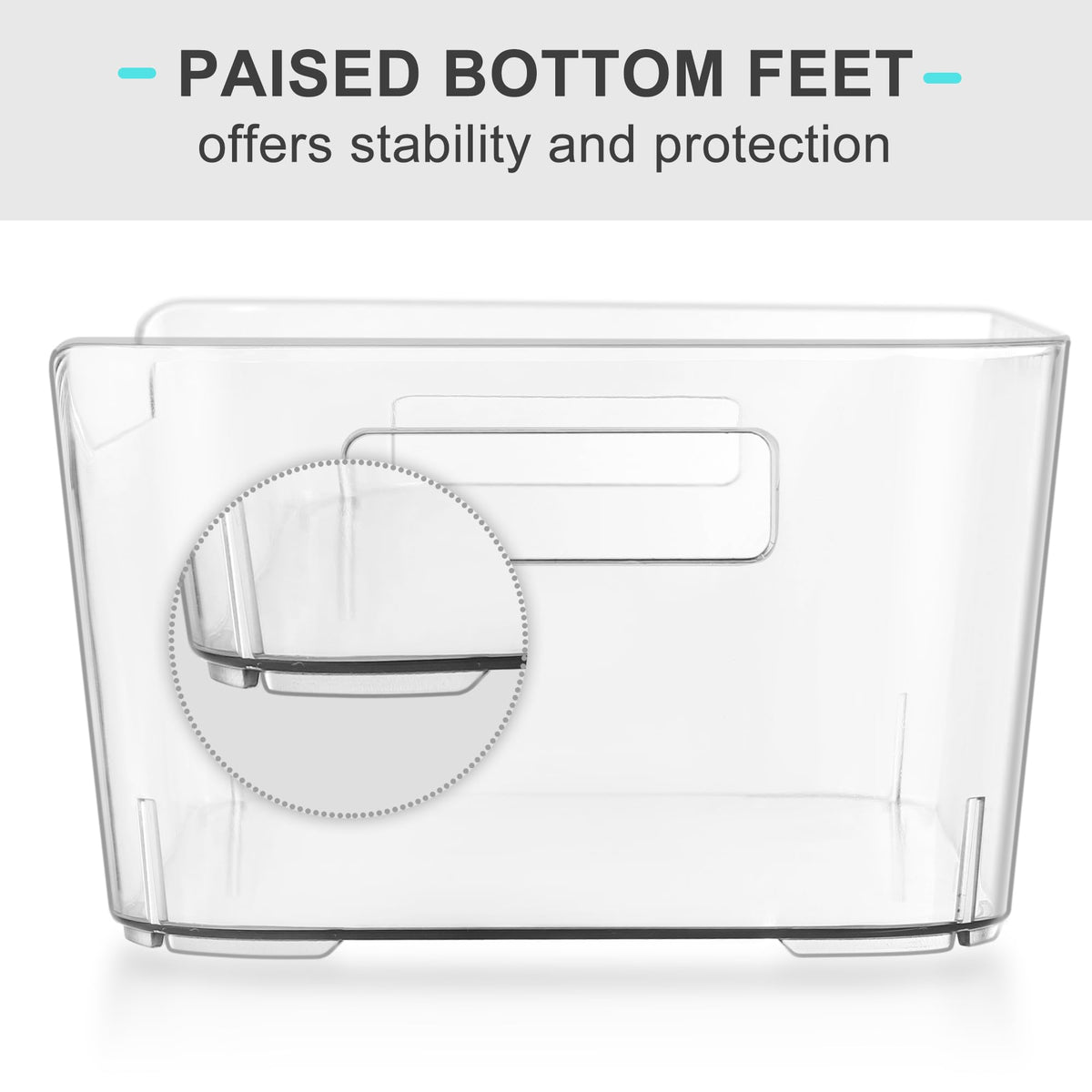 Heyuzb Pantry Organizers Storage, Clear Storage Organizer Bins 12 PACK