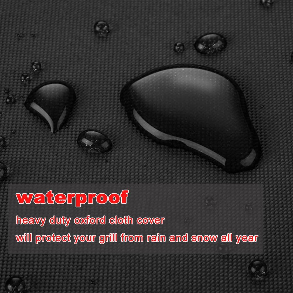 Grill Cover, 40-Inch Heavy Duty Waterproof UV Resistant BBQ Grill Cover for Outdoor Grill, Fit for Nexgrill Brinkmann Weber Char-Broil and More
