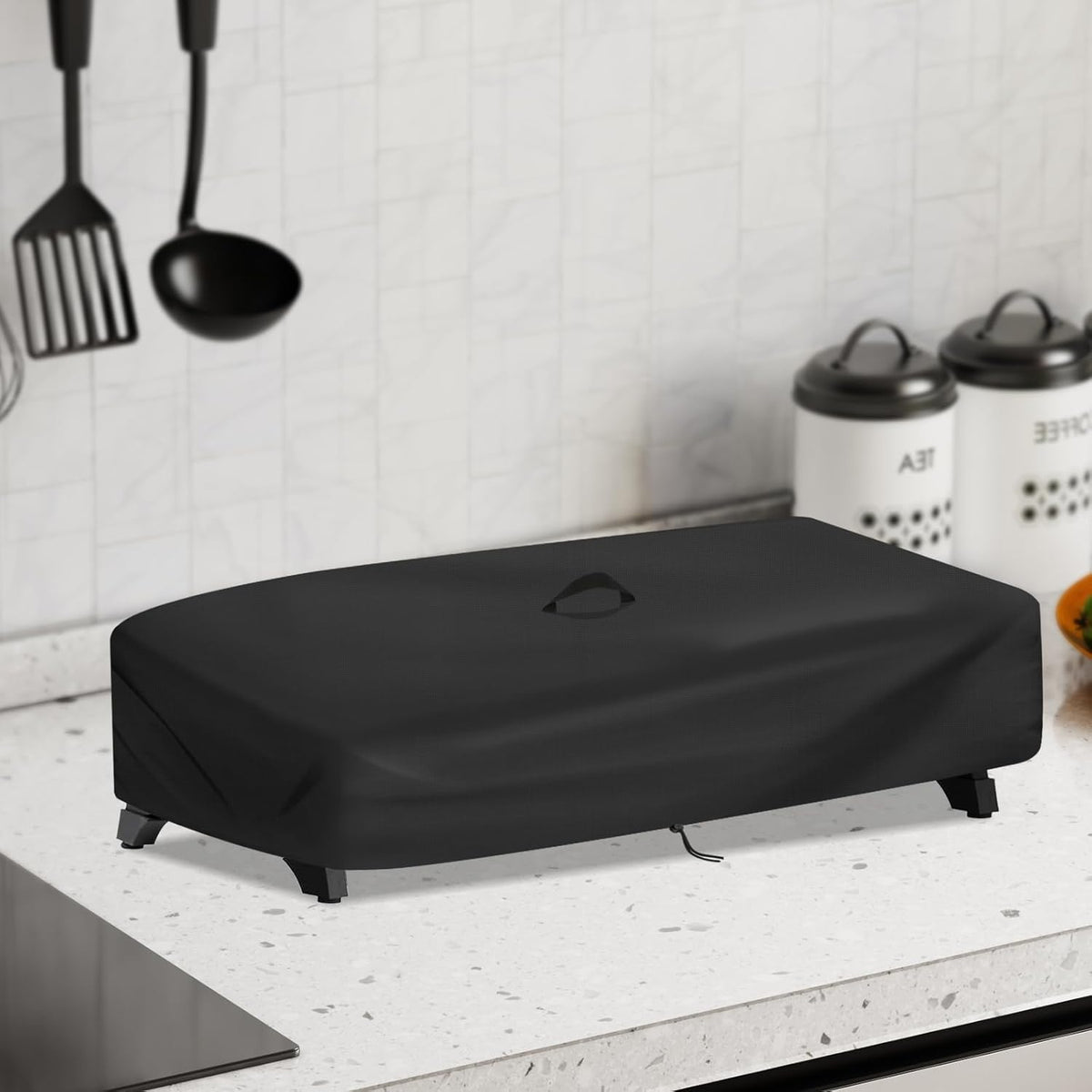 Outdoor Grill Cover for Royal Gourmet PD1305H 3-Burner Propane Gas Grill, 32'L x 19'W x 9'H, Black