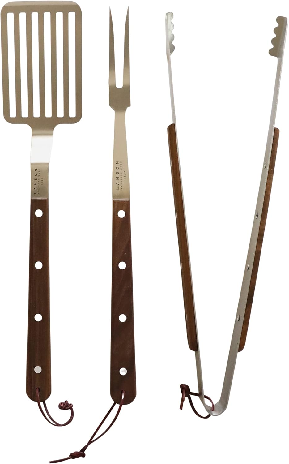 Lamson Premier 20" Walnut 3-Piece BBQ Set