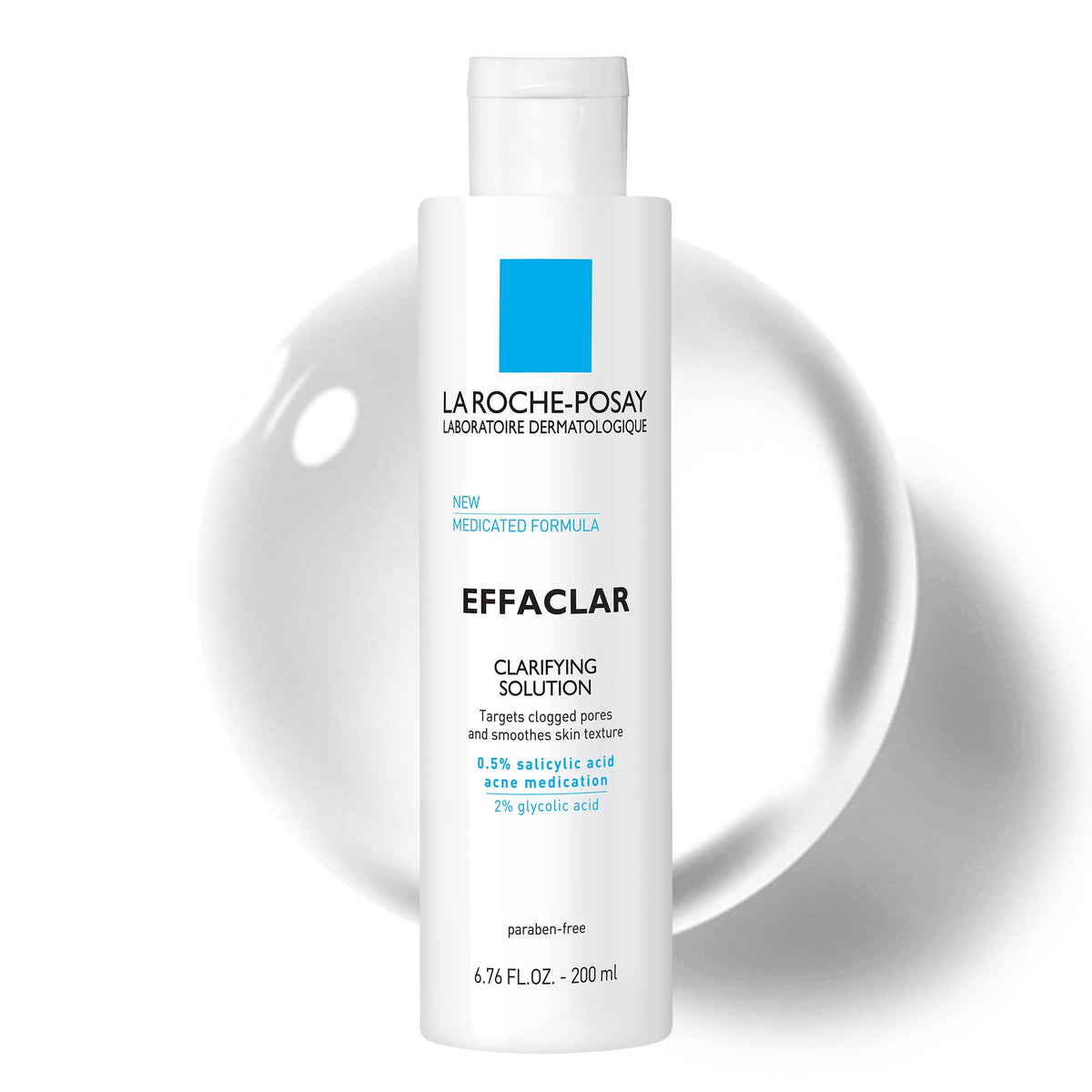 La Roche-Posay Effaclar Clarifying Solution Salicylic Acid Toner, 6.7oz