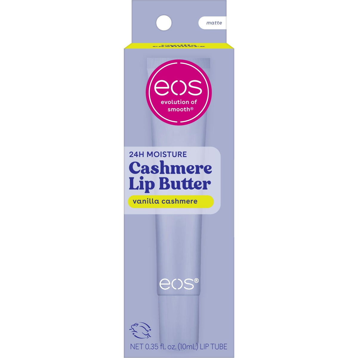 eos Vanilla Cashmere Plumping Peptides & Shea Butter Lip Butter, 0.35 fl oz