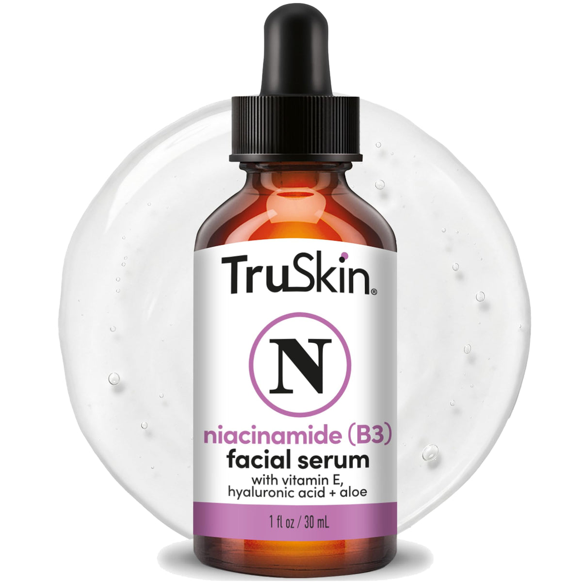 TruSkin Niacinamide Serum for Face with Hyaluronic Acid & Aloe, 1 fl oz