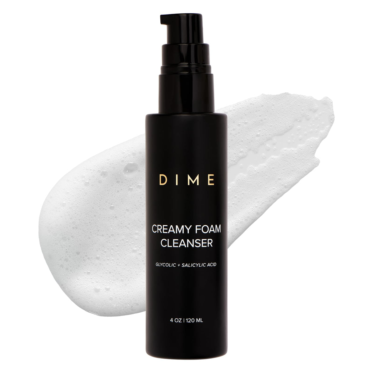 DIME Beauty Creamy Foam Cleanser - Gentle Face Wash, 4 oz