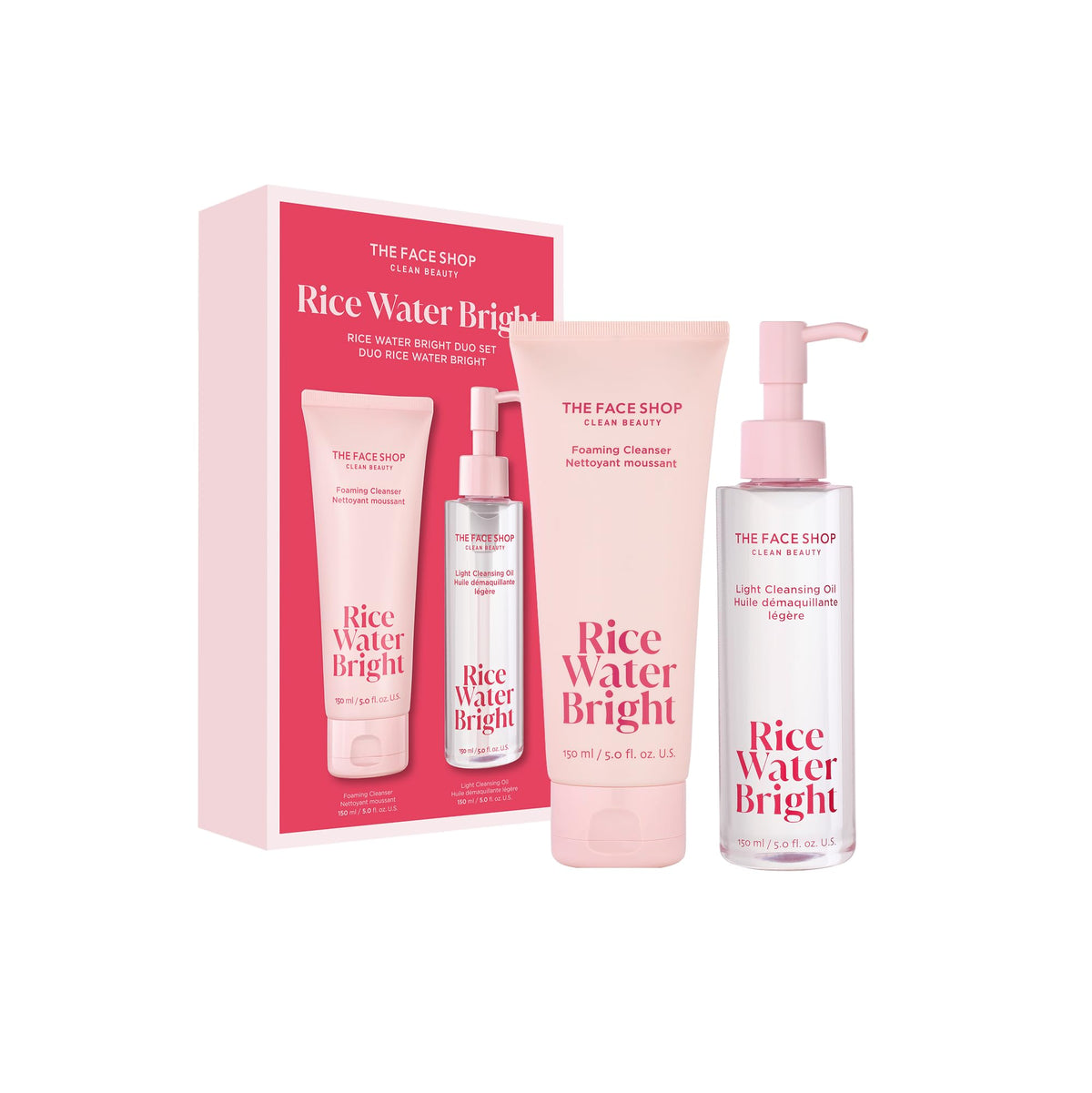 THE FACE SHOP Rice Water Bright Double Cleansing Duo Set