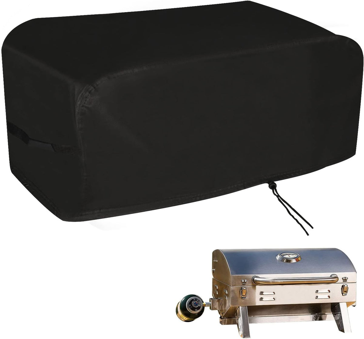 Grill Cover Fits for Masterbuilt MB20030819 Portable Propane Grill, Outdoor Cover for Tabletop Grill/Mini Propane Grill/Mini Gas Grill-29 x 18.5 x 11.8 Inch