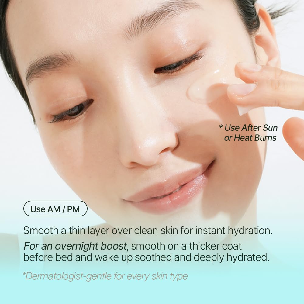 NATURAL DERMA PROJECT NDP Cica Cream - Gel Face Moisturizer for Sunburn Relief, lightweight Korean Moisturizer for Sensitive Skin, Centella Asiatica, Hydrating, Calming, Soothing (1.7 Fl oz / 50ml)