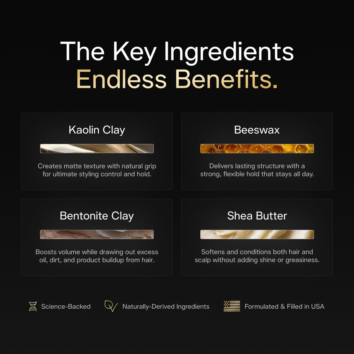 BASED Hair Clay for Men, Premium Hair Clay with Strong Hold, Texturizing Finish, & Low Shine, Hair Styling for Medium, Thick, Straight, or Wavy Hair, Santal Sandalwood Fragrance (3oz Pack of 1)