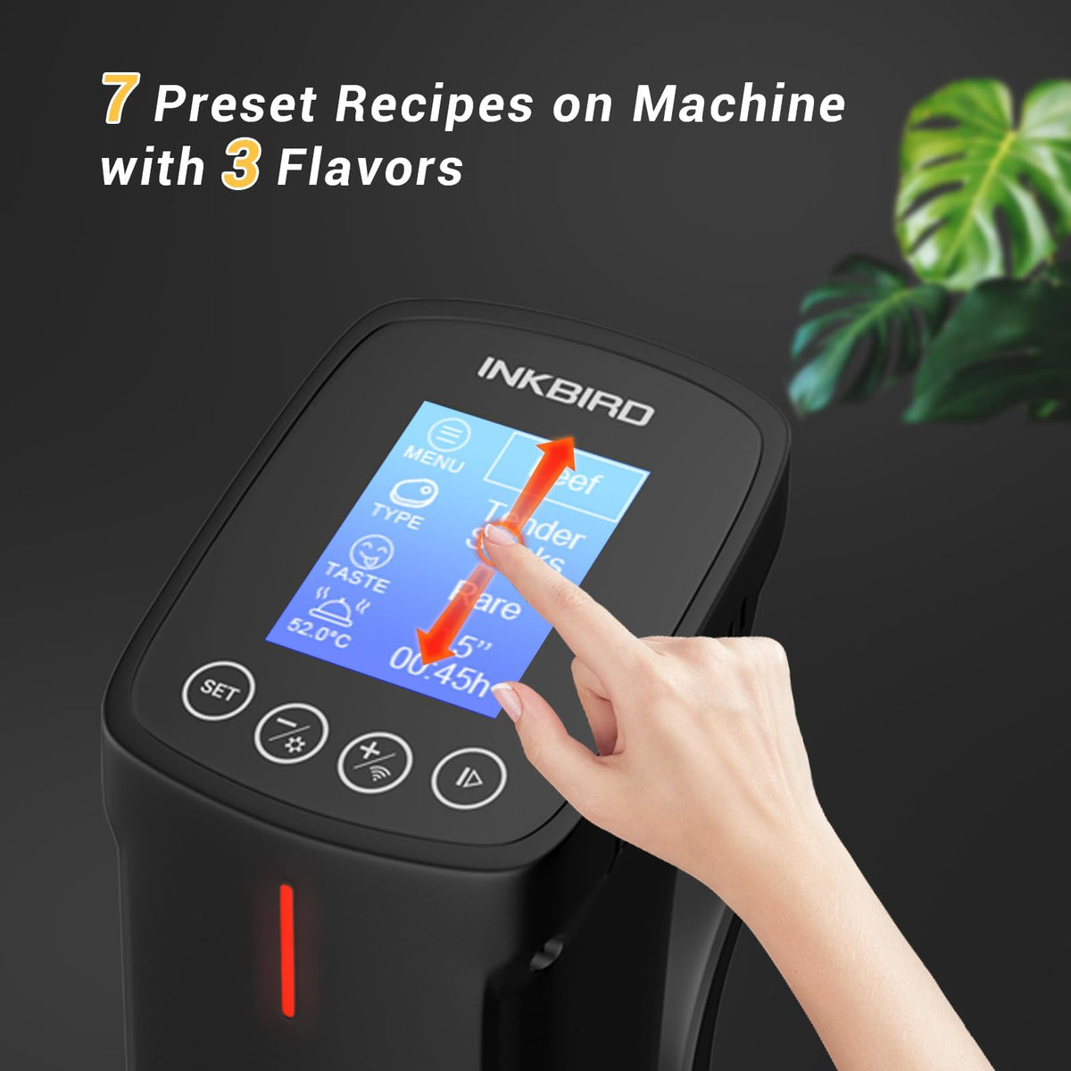 NKBIRD WIFI Sous Vide Cooker ISV-100W, 1000 Watts Fast-Heating W/Free APP,Sous Vide Machine Immersion Circulator w/ 14 Free Preset Recipes, Thermal Immersion w/Smart Timer, Calibration Function