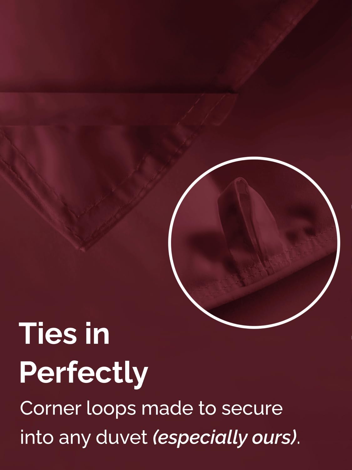 Comforter Cal King - Down Alternative Duvet Insert, Burgundy, 102" x 96"