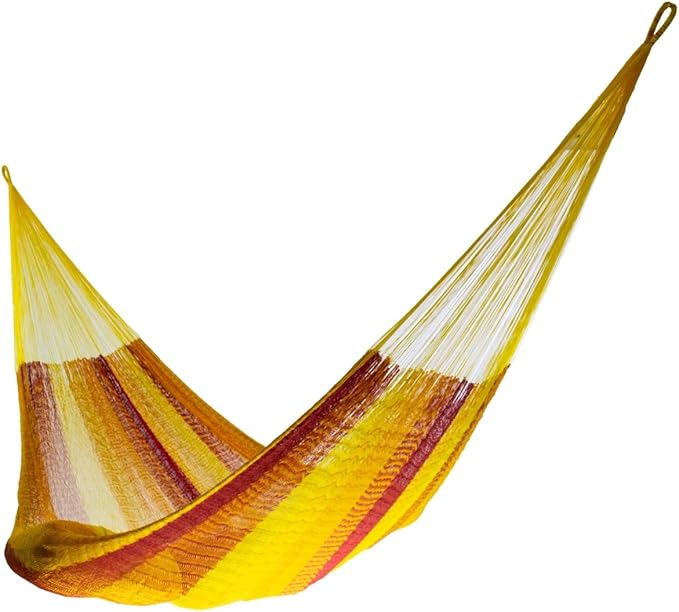 Handmade Hammocks - Hammocks Rada Handmade Yucatan Hammock - Artisan Crafted in Central America - Fits Most 12 Ft. - 13 Ft. Stands - Carries Up to 330 Lbs. - Single Size - Tequila