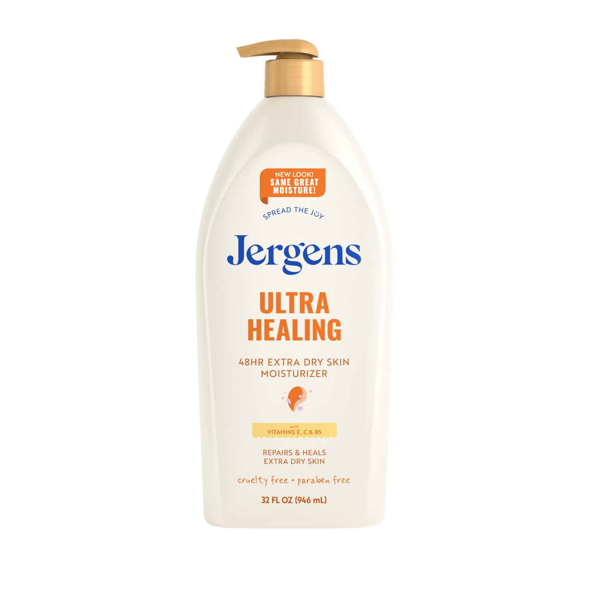 Jergens Ultra Healing Body Lotion, Moisturizer for Dry Skin, 32 fl oz