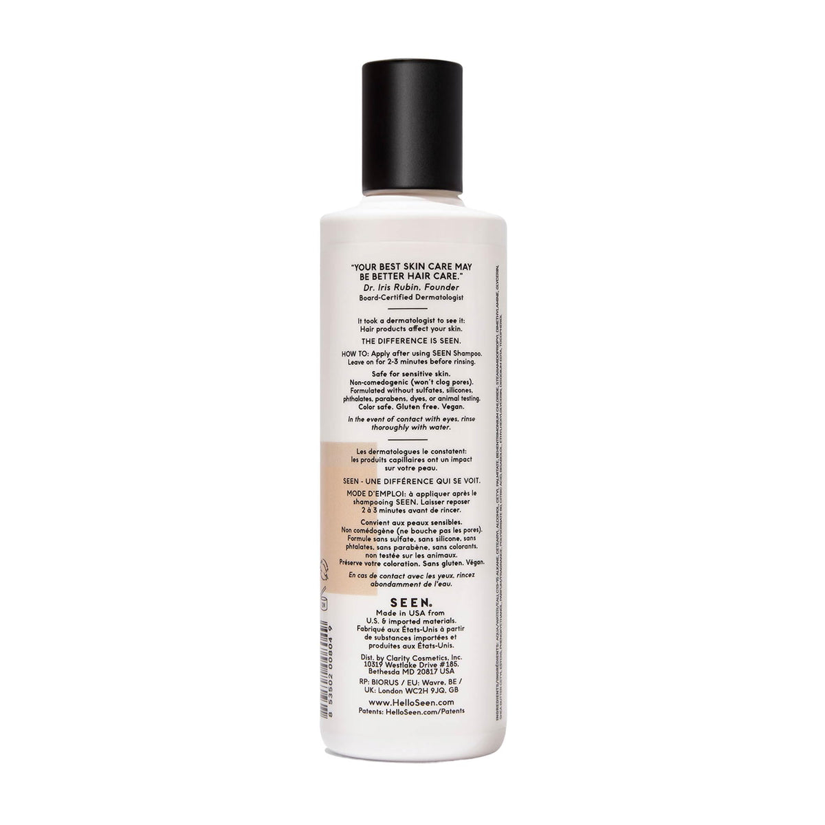 SEEN Conditioner, Scented - Non-Comedogenic Hair Conditioner - Dermatologist-Developed - Safe for Sensitive, Eczema & Acne Prone Skin