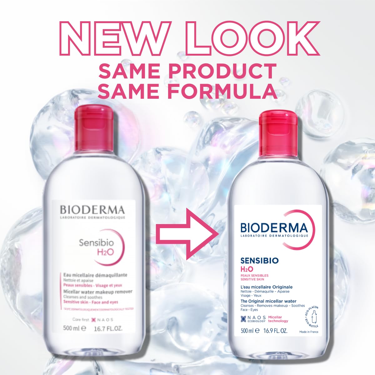 Bioderma Sensibio H2O Micellar Water Makeup Remover Cleanser Sensitive Skin