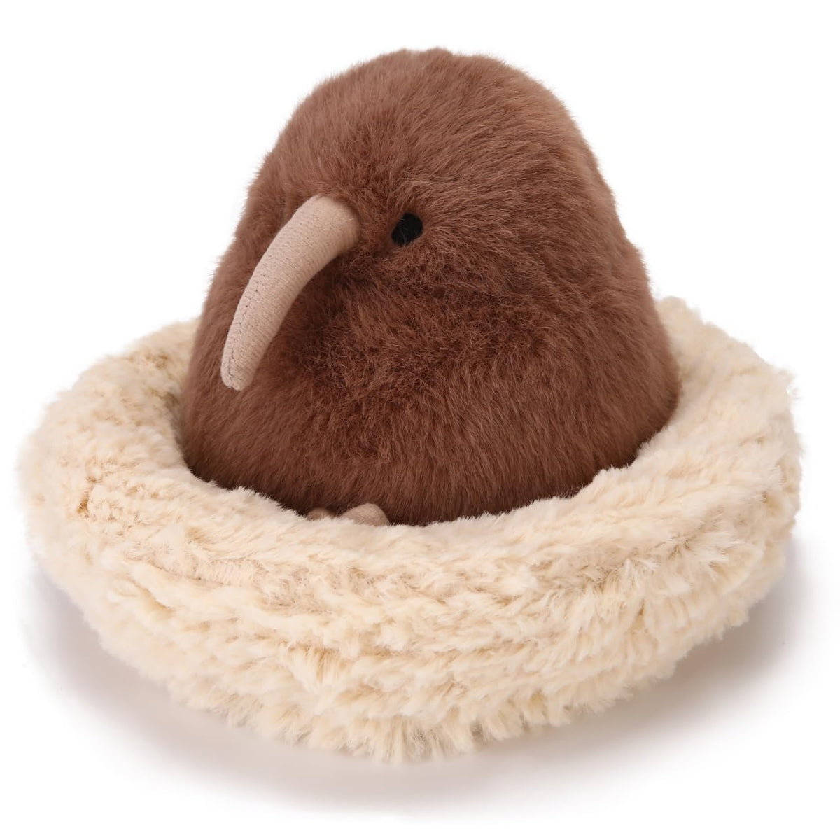6.7” Bird's Nest Plush Toy Realistic Stuffed Animal Birdhouse Gift for Kids