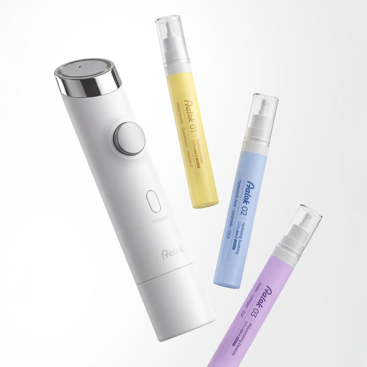 Aalok SKINMAX Facial Device (02 Hydrating Soothing, Device + Serum)