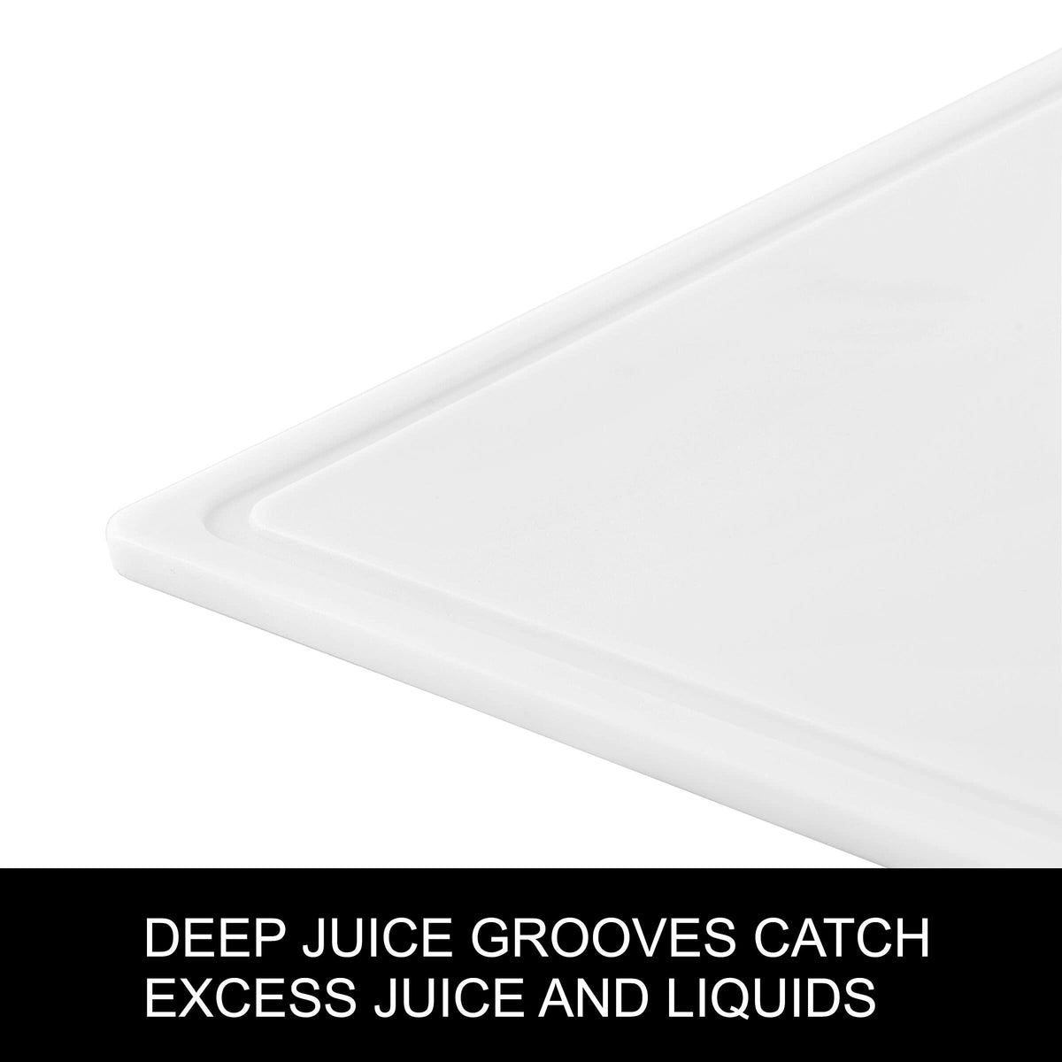 Farberware 15 x 20 Inch Extra Large Plastic Cutting Board, White