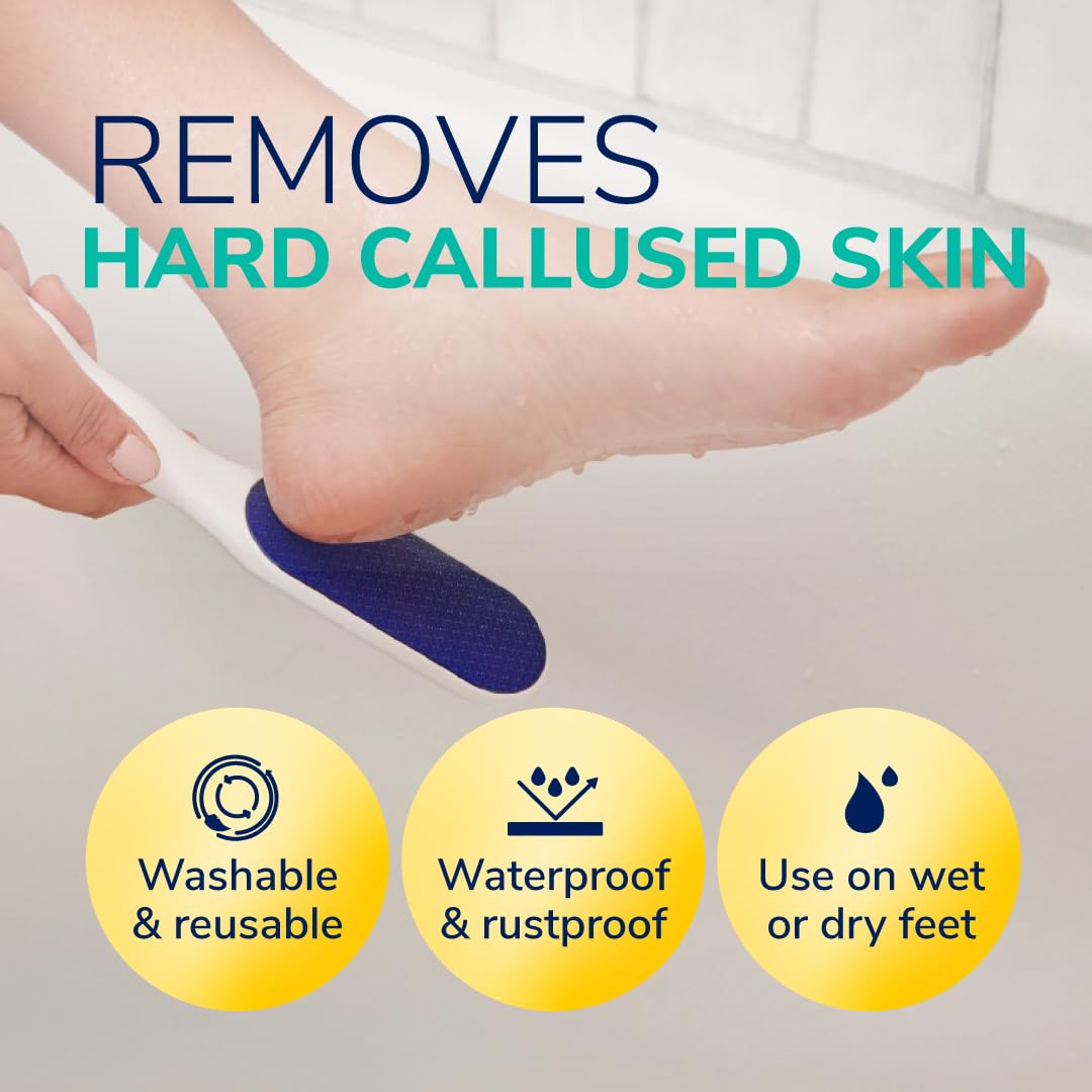Dr. Scholl's Foot Callus Remover, Nano Glass Foot File, Soft Smooth Feet