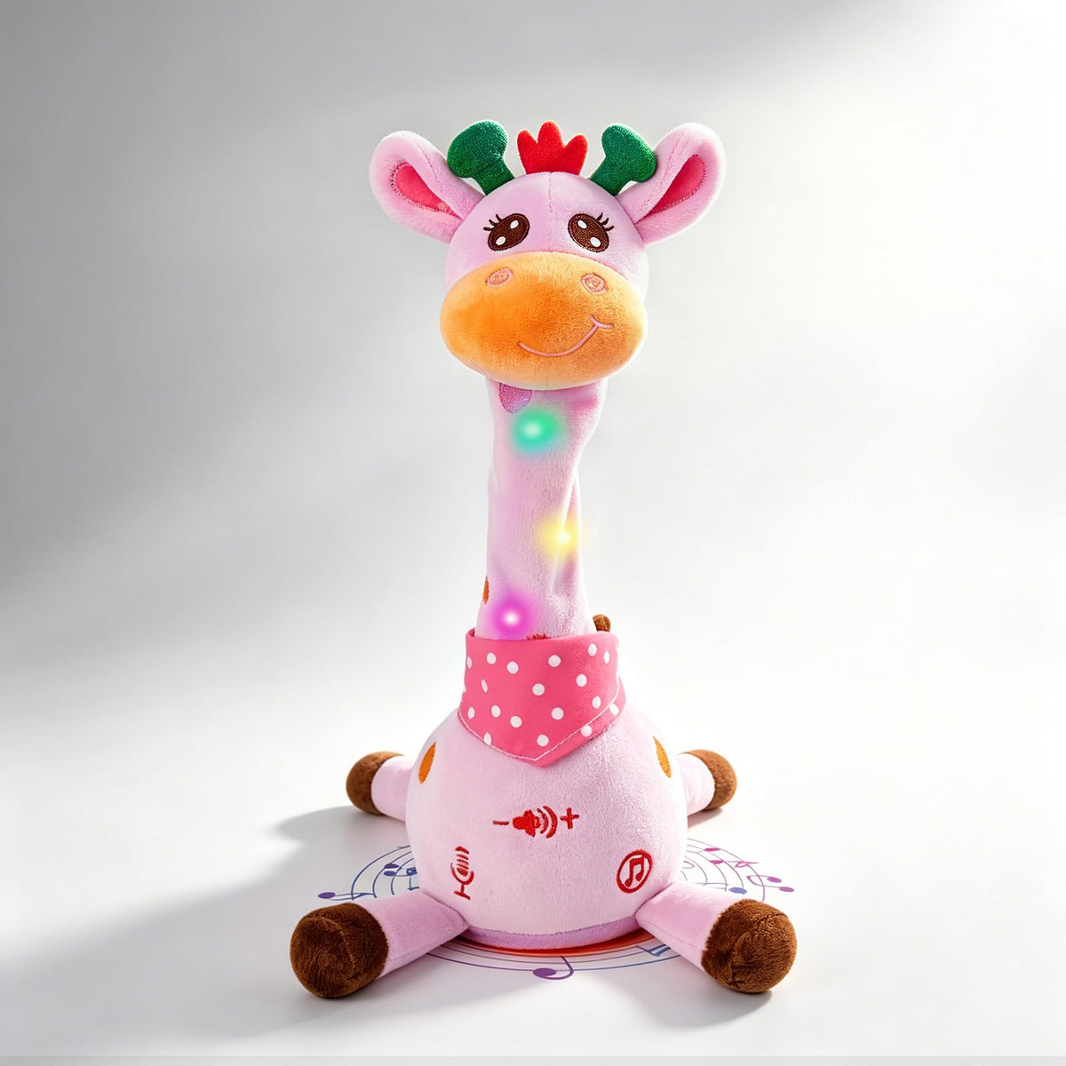 LLUKEME Dancing Talking Giraffe Toy Singing Giraffe Baby Toys, Purple