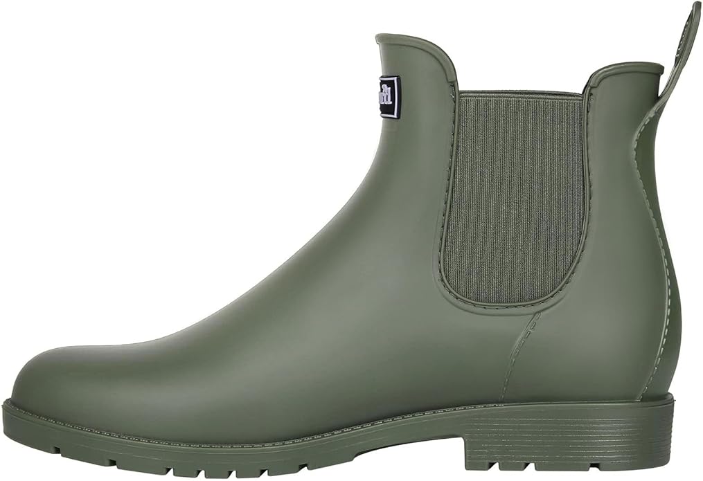 Asgard Women's Ankle Rain Boots Waterproof Chelsea Boots