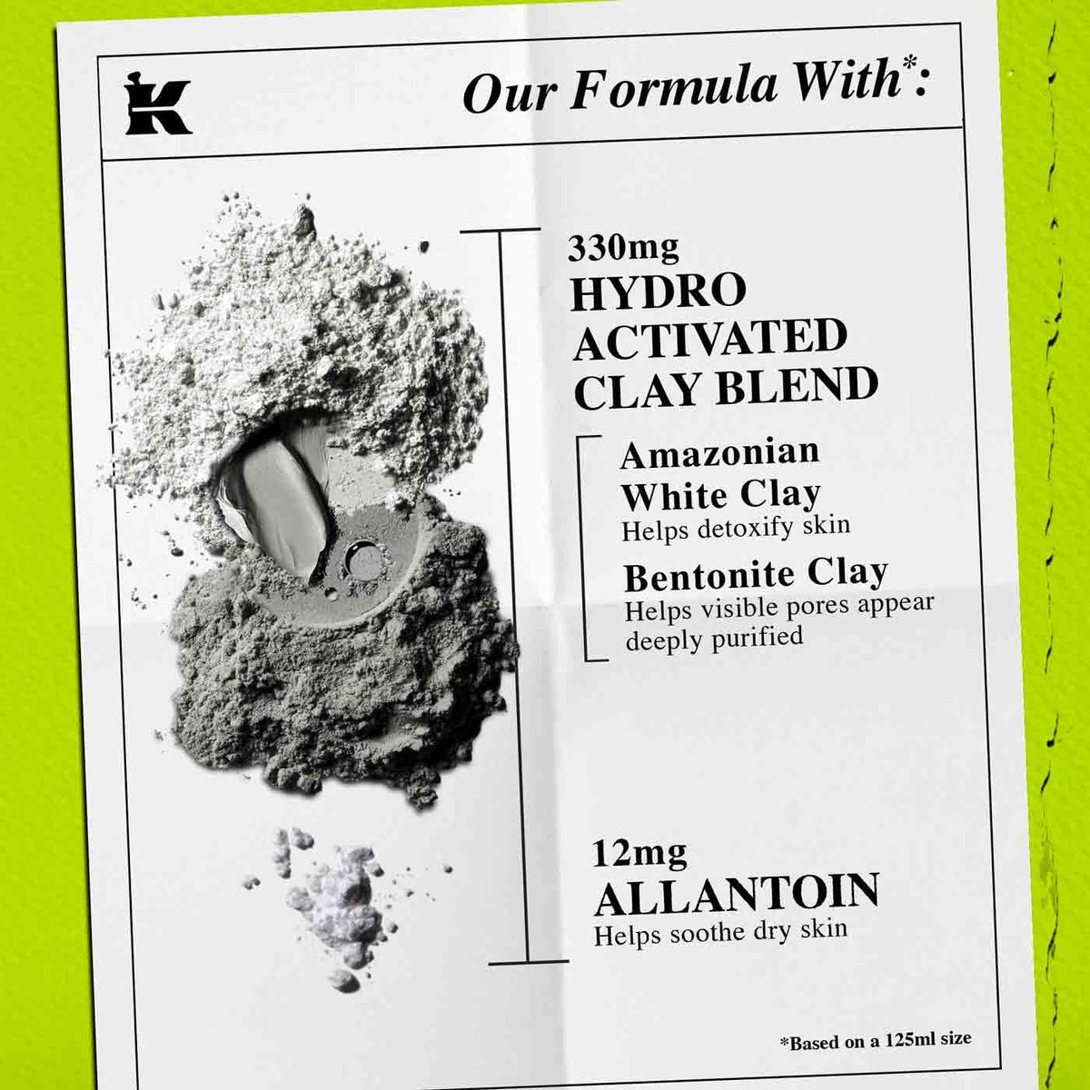 Kiehl's - Rare Earth Clay Face Mask - Minimizes Pores - Facial Mask