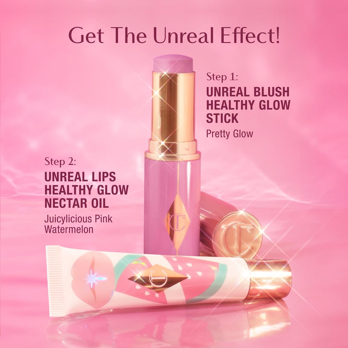 Charlotte Tilbury Healthy Glow Nectar Lip Oil - Sheer Tinted Lip Gloss Oil