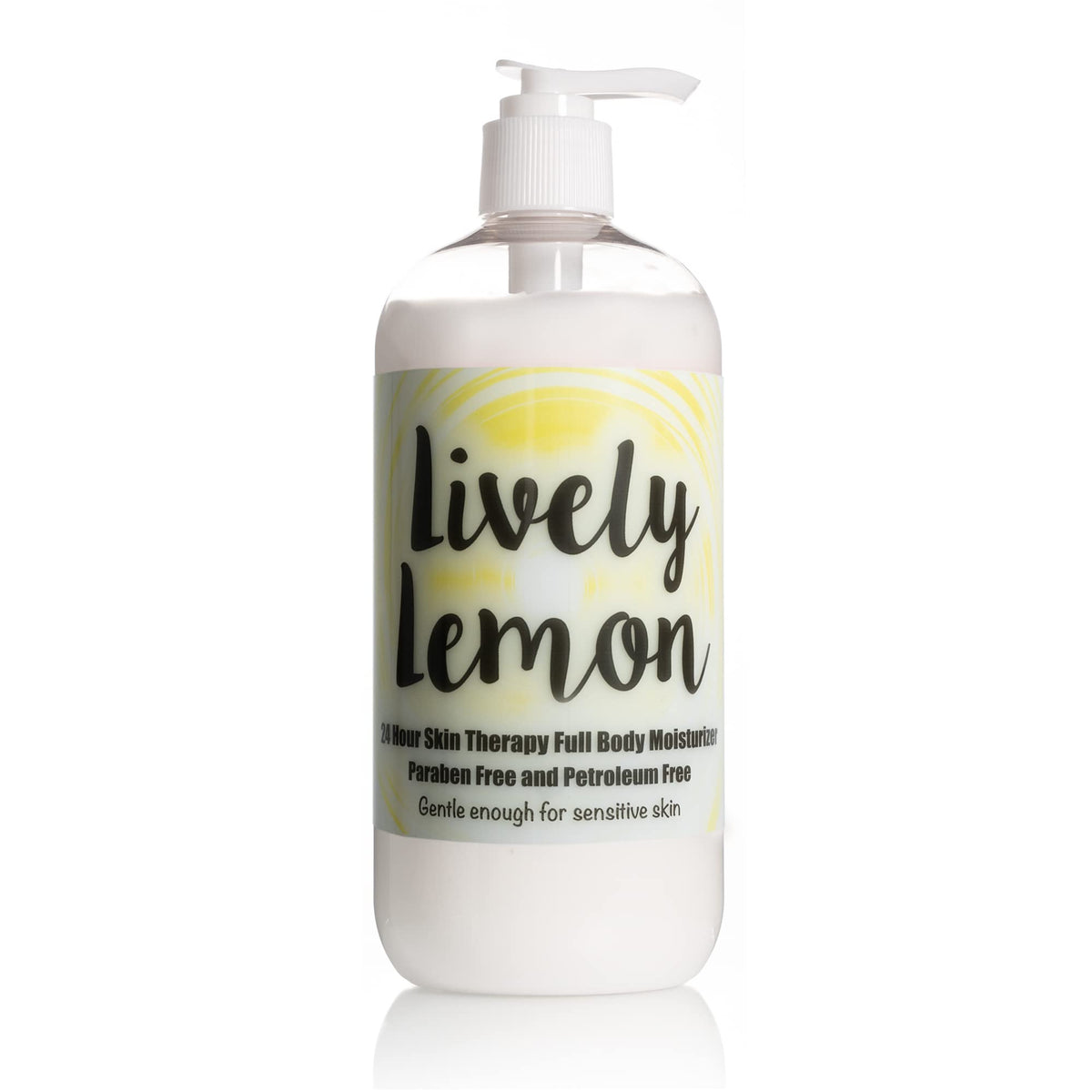The Lotion Company 24 Hour Skin Therapy Lotion, Full Body Moisturizer, Paraben Free, Made In Usa, Lively Lemon Fragrance, W/Aloe