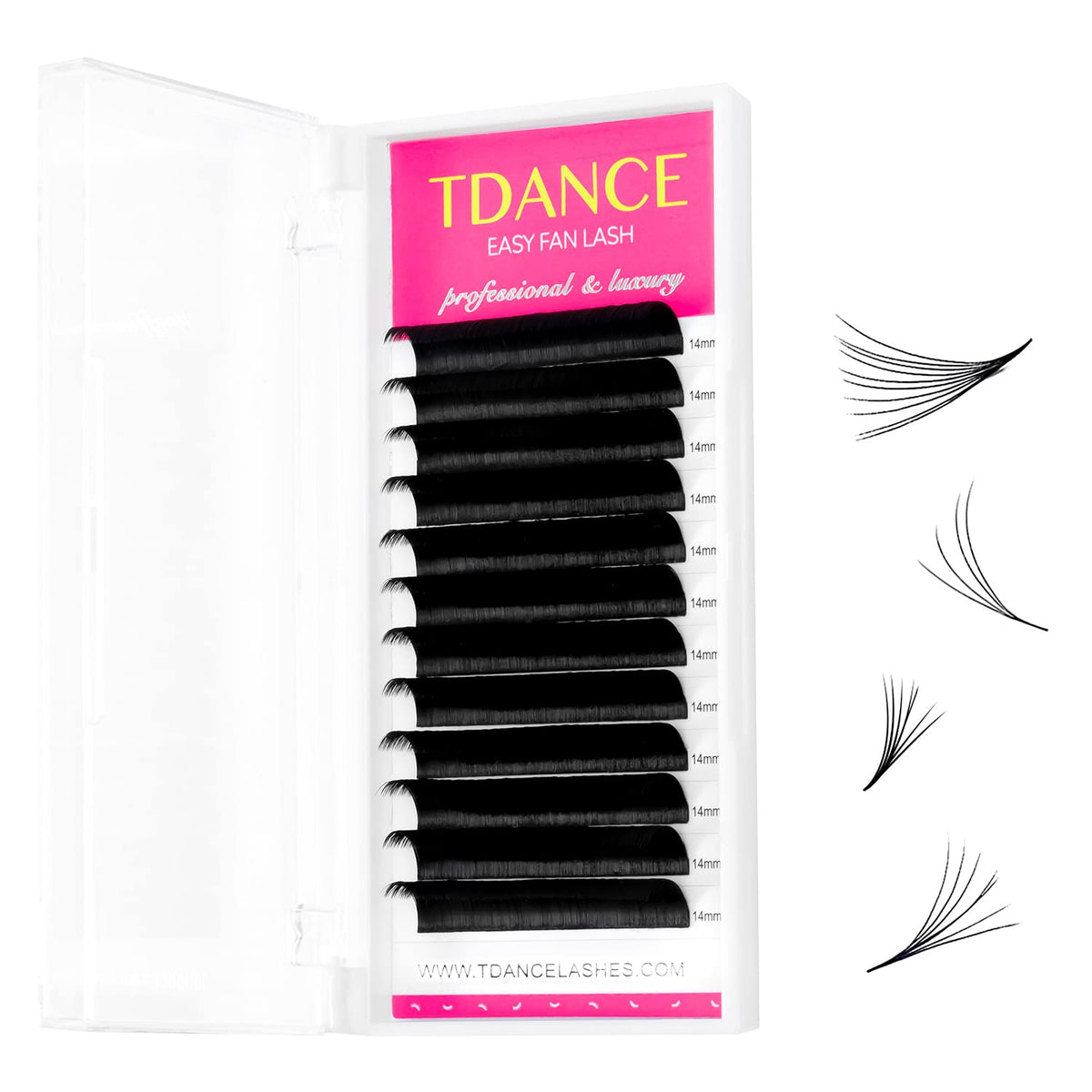 Tdance Eyelash Extension Supplies Rapid Blooming Volume Eyelash Extensions Thickness 0.07 Dd Curl 15Mm Easy Fan Volume Lashes Se