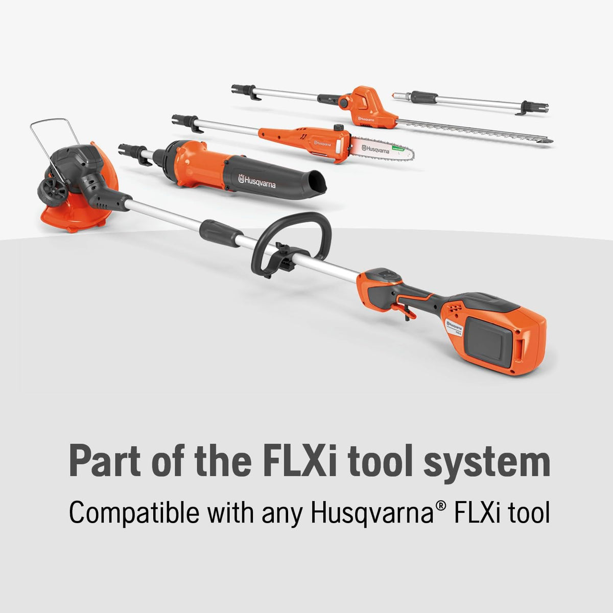 Husqvarna DH110 Hedge Trimmer Attachment, FLXi Compatible Cordless Hedge Trimmer Attachment, Hook and Harness Included for Easy Storage and Additional Support