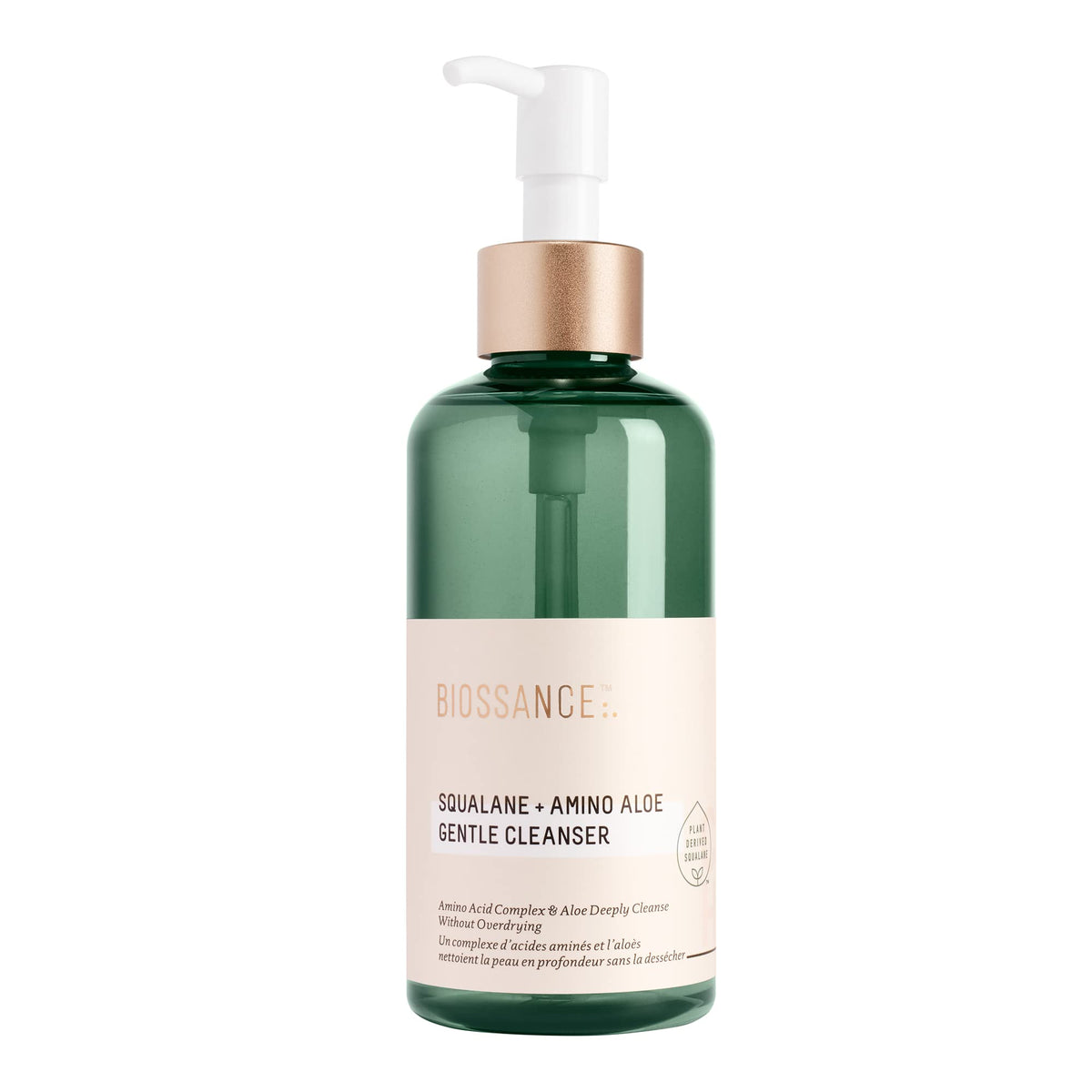 BIOSSANCE Squalane + Amino Aloe Gentle Face Wash - Foaming Cleanser Gel