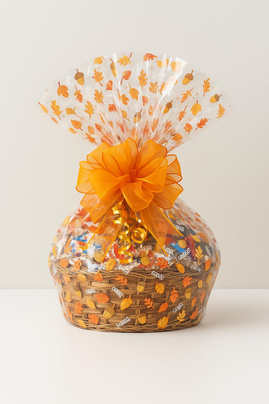 Thanksgiving Gift Basket Hand Crafted with Chocolates, Cookies, Snacks & Candy. Perfect for Hostess, Family, Employee or Client Gift (Premium)