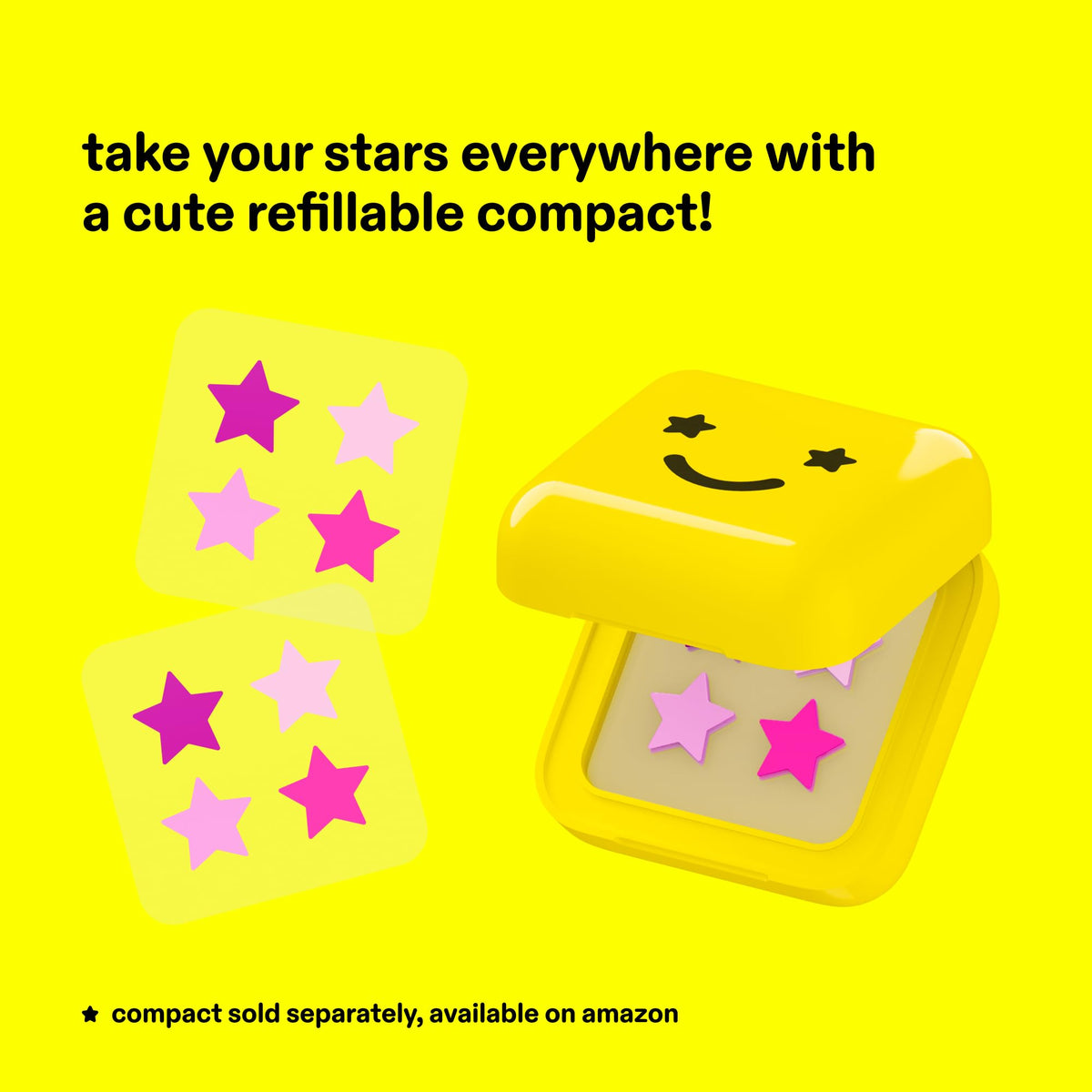 Starface HydroStar Pink Hydrocolloid Star-Shaped Pimple Patch Refill, 36 ct