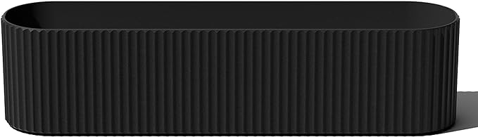 Veradek Demi Series Window Box Planter - Long Planter Box for Windowsill/Balcony | Durable Plastic-Stone Composite Material | Modern Décor for Flowers/Herbs
