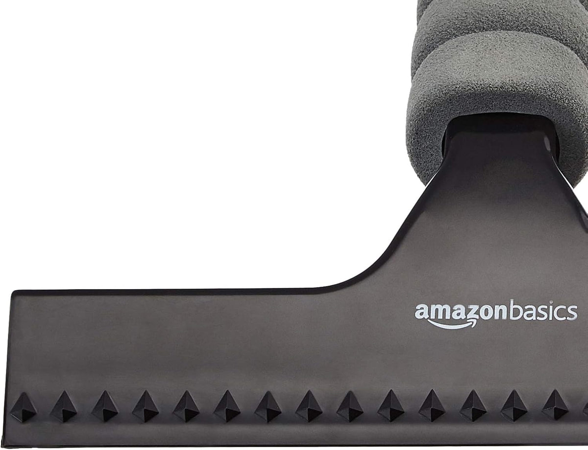 Amazon Basics Window Squeegee with Handle for Car Windows, Glass, Mirror, Black
