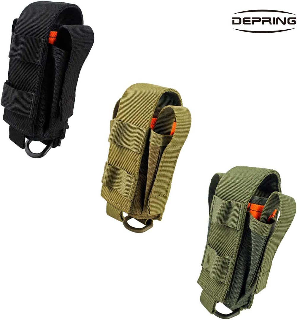 Depring Tool Holster Sheath Universal Multi Pockets Tool Organizer Heavy Duty Construction MOLLE Pouch