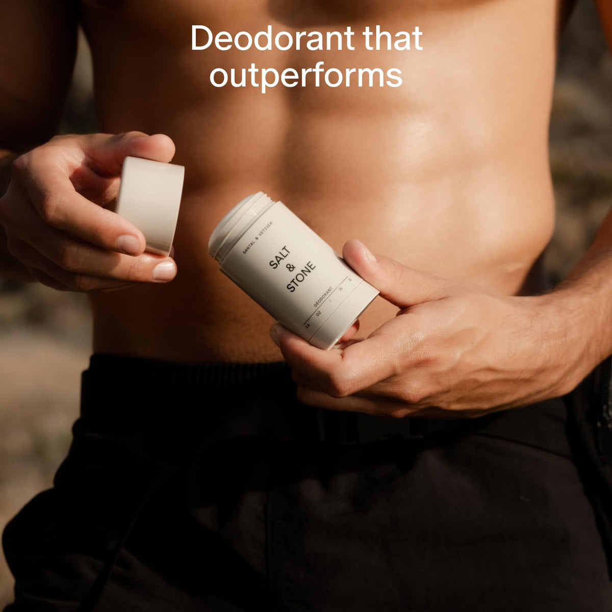 Salt & Stone Aluminum-Free Deodorant Women & Men Travel Size Set 1 oz (4)