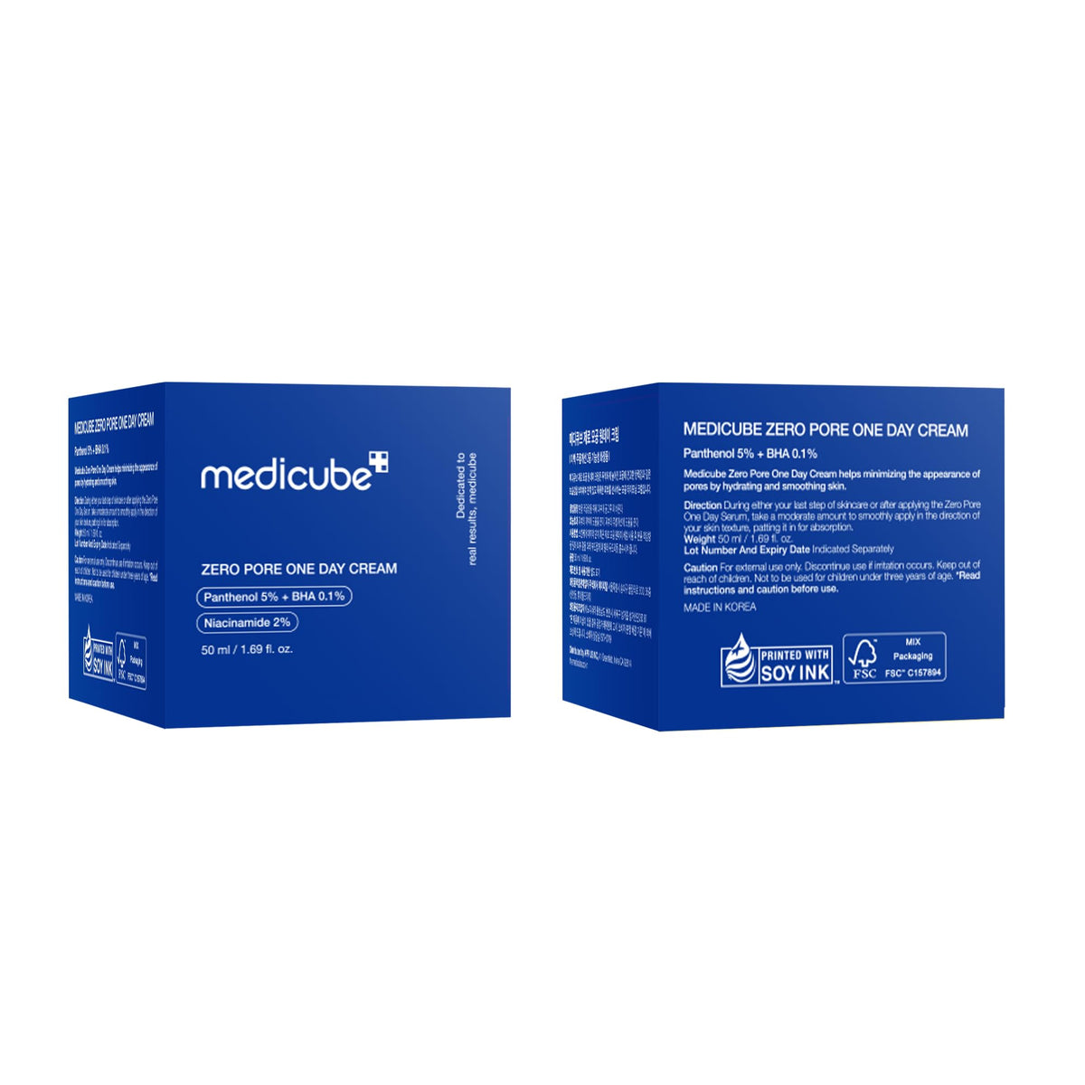 medicube Zero Pore One-Day Cream - Moisturizer for Pore & Oily Skin