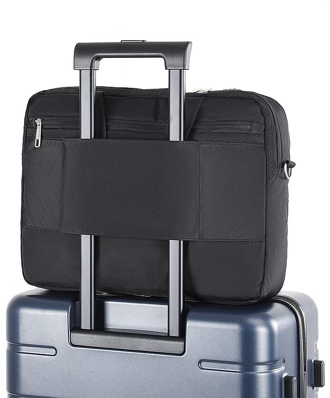 Omnpak 15.6" Laptop Briefcase with Combination Lock Anti Theft Notary Bag | Locking Laptop Bag, Water-Repellent, Shoulder Messenger Bag Satchel Notary Public Work Bag for Men Business Office - size: 15.6 inch