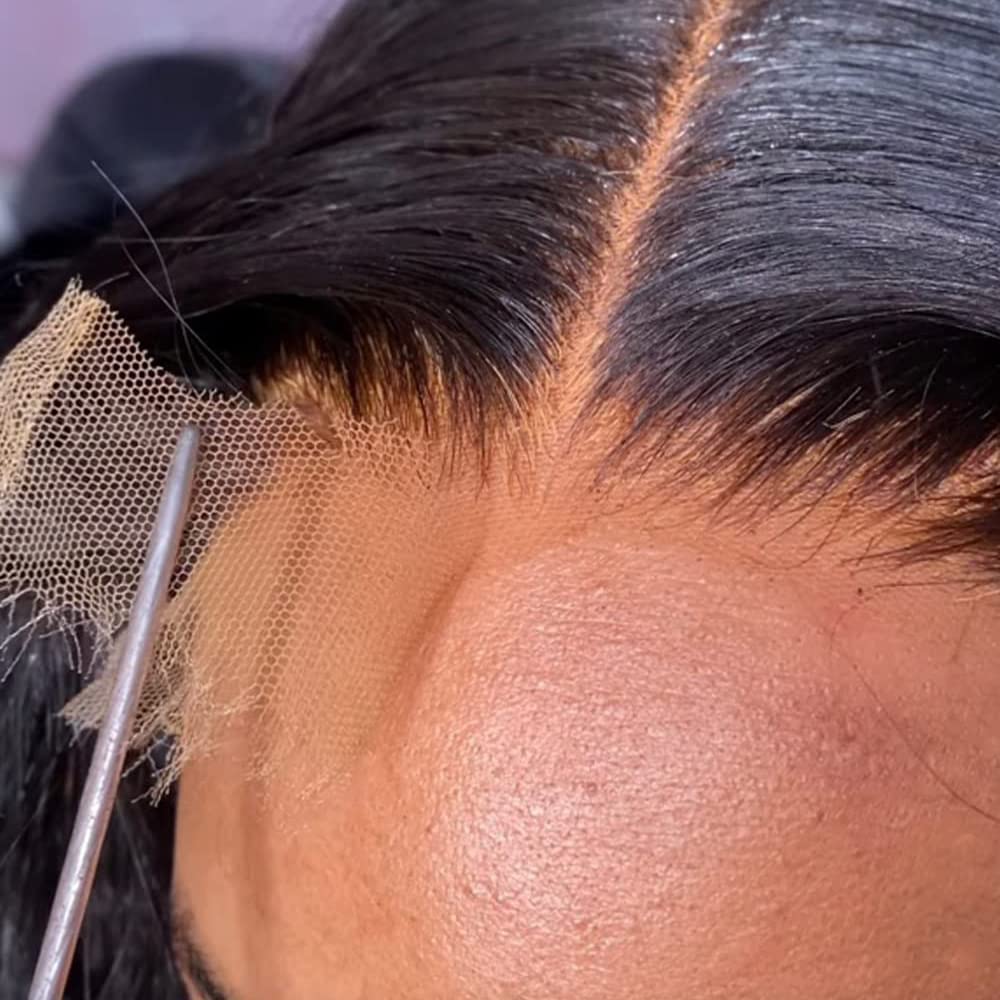 Beeos 180% Density 5X5 Hd Lace Closure Curly Wig 0.10Mm Ultra-Thin Invisible Hd Lace Pre-Plucked Hairline Skin Melted Lace Human