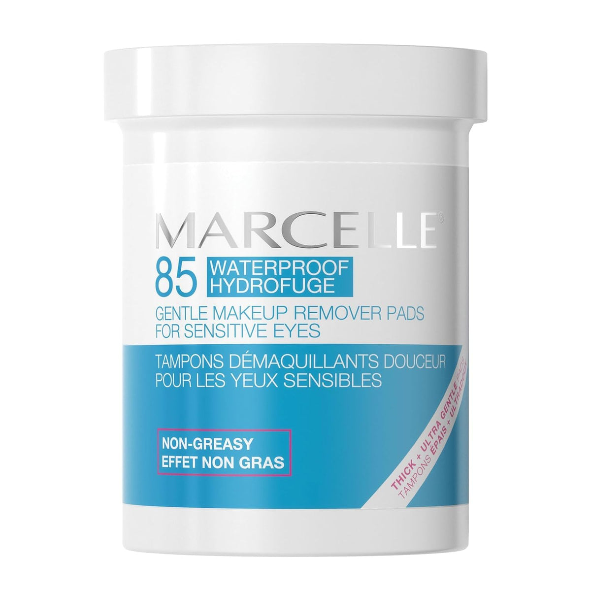 Marcelle Gentle Eye Makeup Remover Pads for Sensitive Eyes, 85 Pads