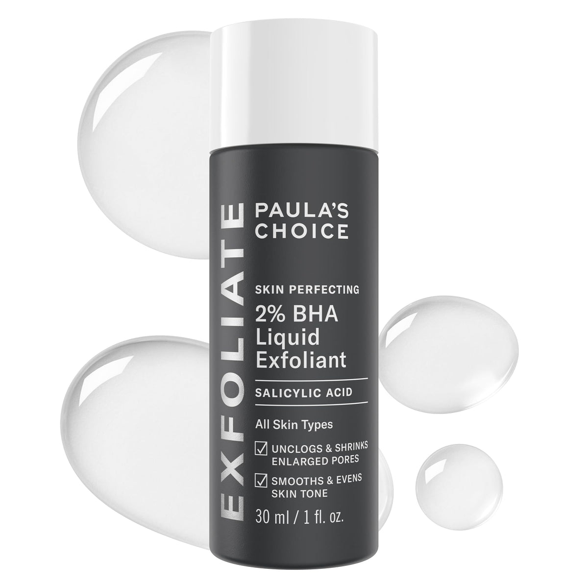 Paula's Choice SKIN PERFECTING 2% BHA Liquid Leave-On Exfoliant, 1 Fl Oz