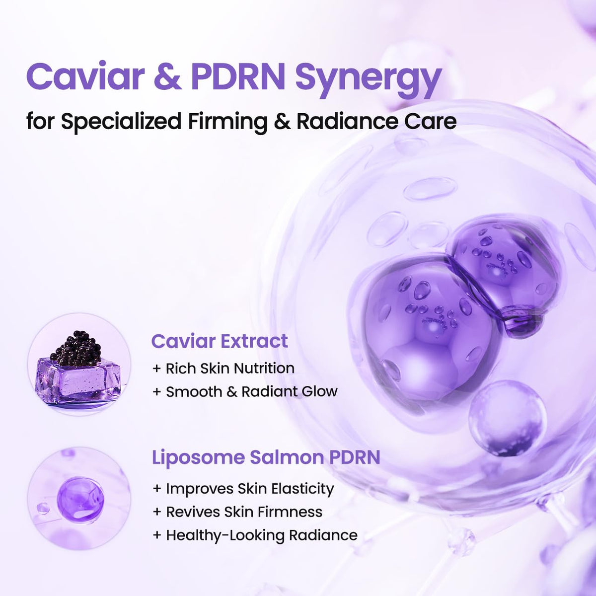 BIODANCE Caviar PDRN Serum, Hydrating, Nourishing Facial Serum with Salmon DNA PDRN, Caviar for Elasticity, Barrier Care, Travel Essentials & Self Care Gifts for Women, Korean Skin Care | 0.50 fl.oz