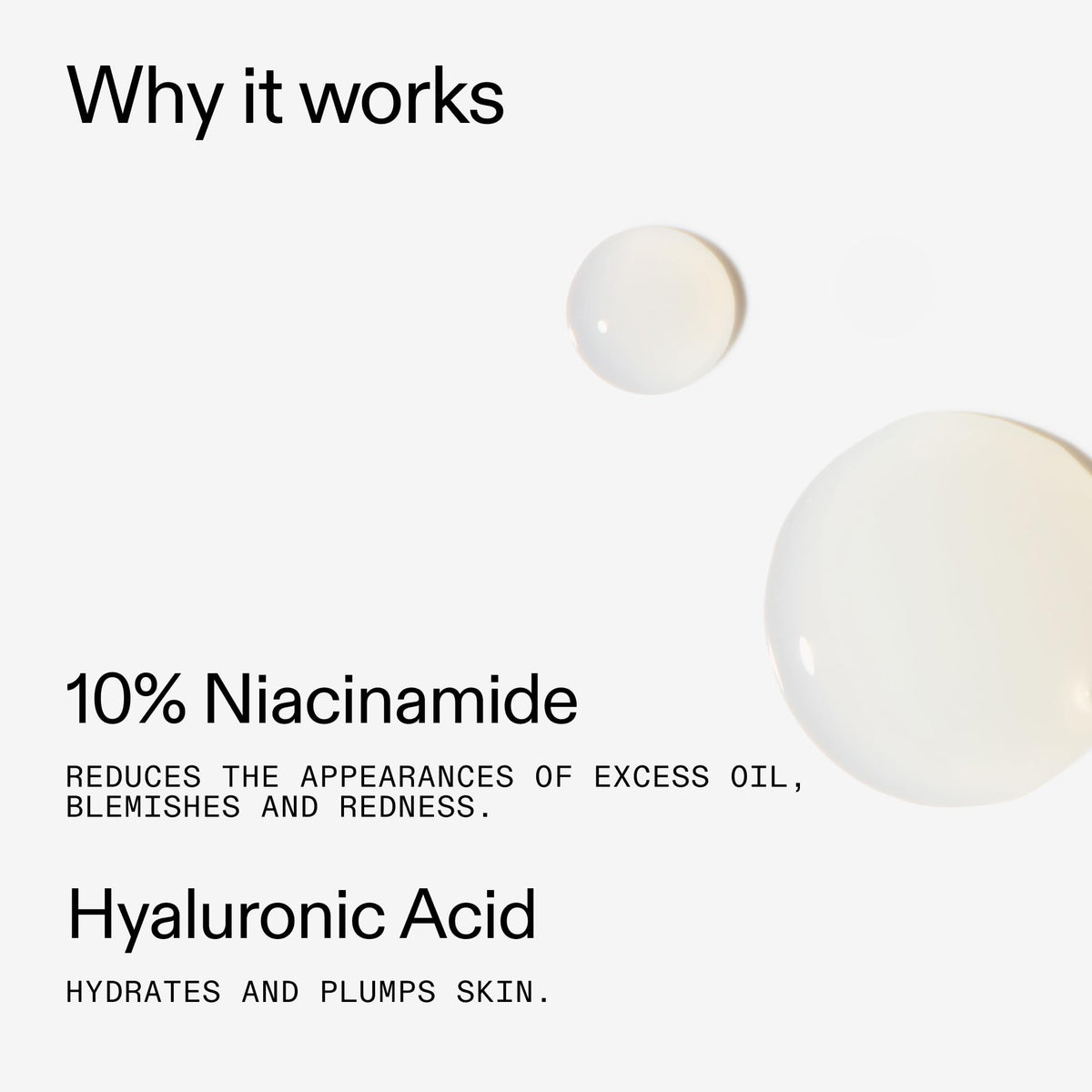 The INKEY List 10% Niacinamide Serum, Lightweight Oil Control Serum Helps with Blemishes and Appearance of Redness, Hydrating 1% Hyaluronic Acid 30ml