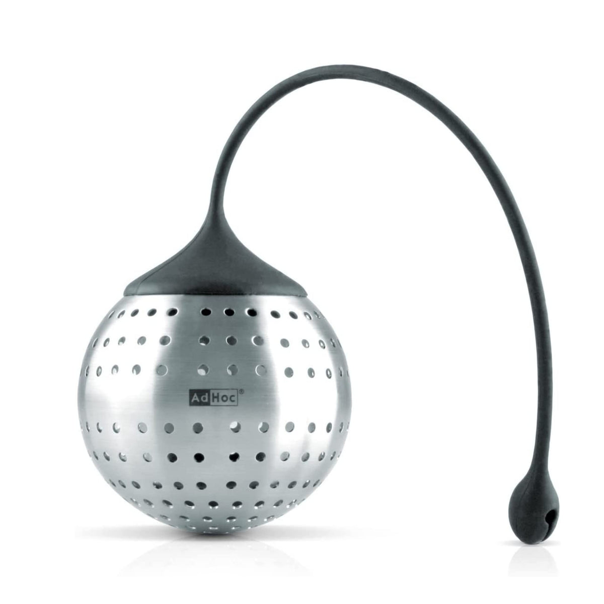 AdHoc Spice Bomb Spice Infuser - Kitchen Accessory for Large-Leaved Herbs & Tea - Stainless Steel Infuser Insert with Silicone Clasp & Arm - Essential Strainer for Easy Spice Infusion