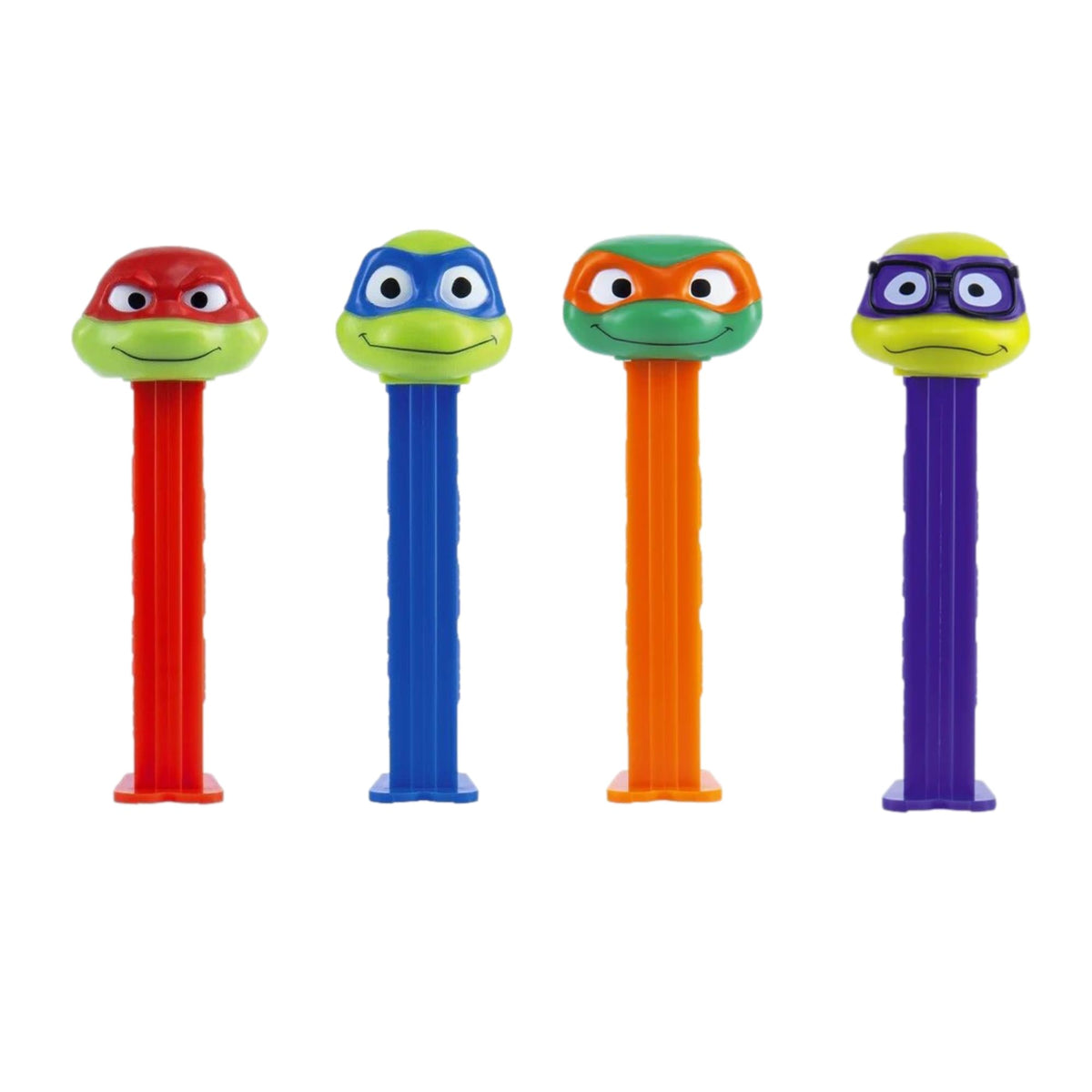 PEZ TMNT Ninja Turtles Set | Michelangelo, Donatello, Leonardo, And Raphael Candy Dispenser Set