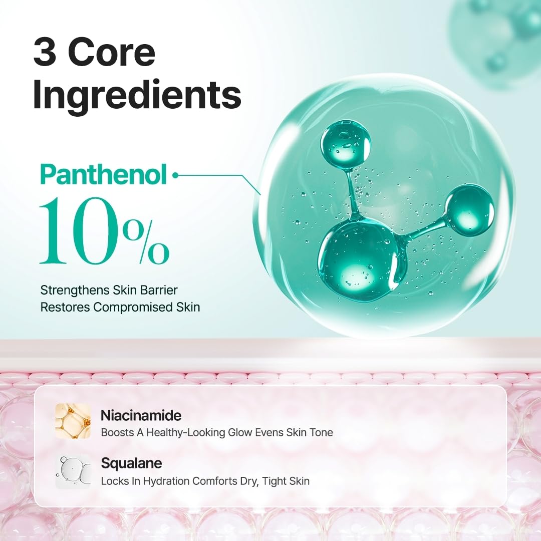 PURITO Panthenol 10% Barrier Cream for Sensitive Skin, 3.38 fl.oz
