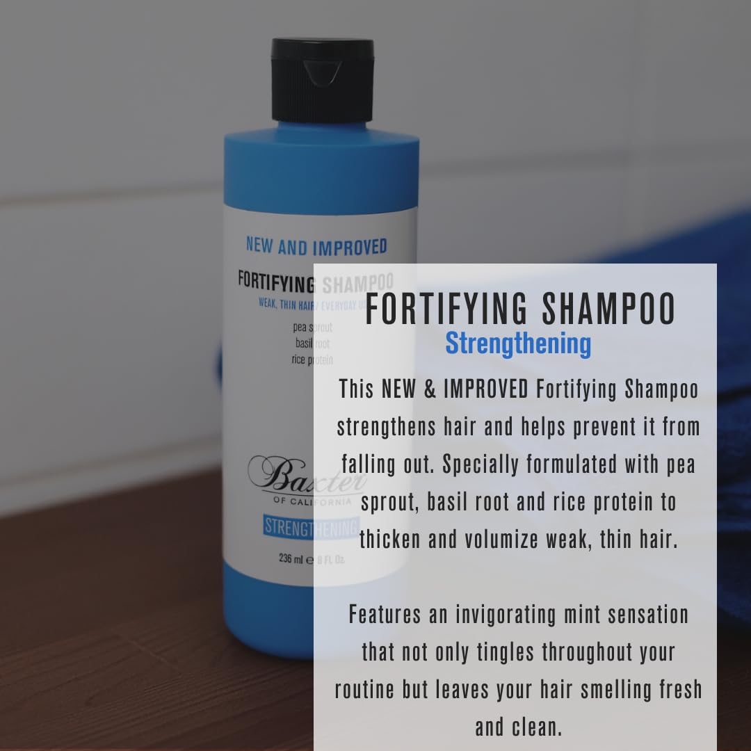 Baxter Of California Daily Fortifying Shampoo, Mint, 16 Oz