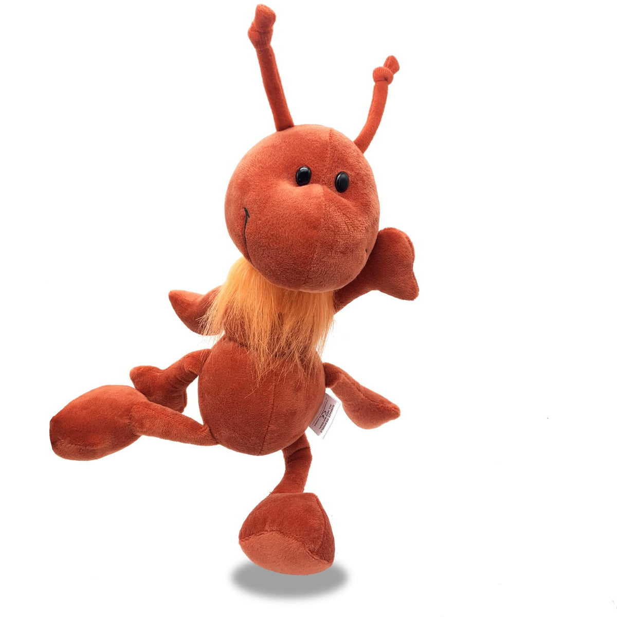 JoyAmigo Ant Plush Stuffed Animal Insect Toy, 8 Inch Soft Red