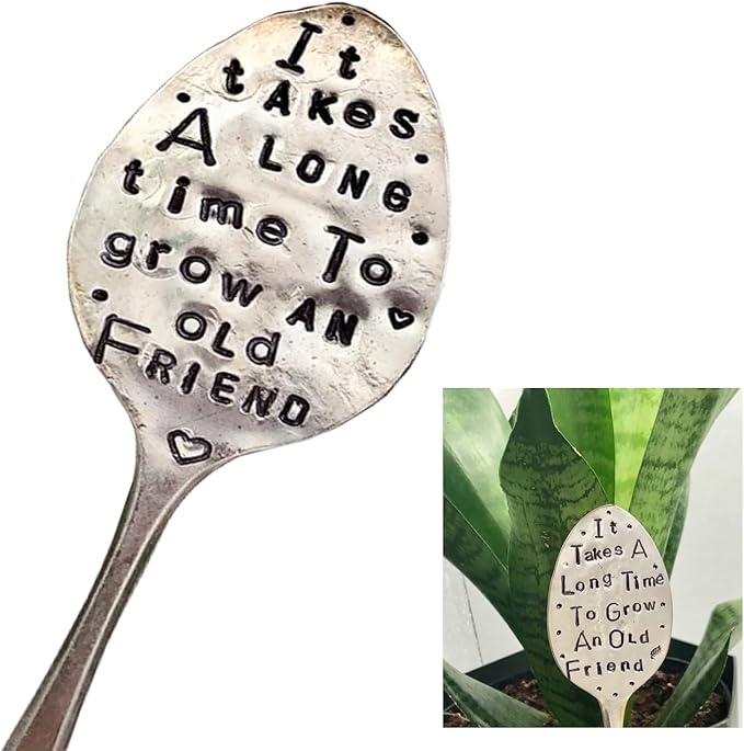 Garden Marker Friendship Gift, Garden Label Stake, Plant Marker Tag, Metal Garden Decoration Sign